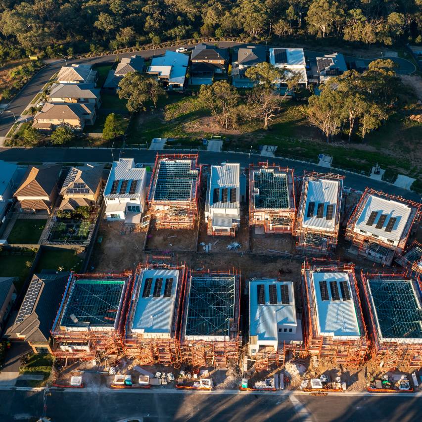 houses under construction